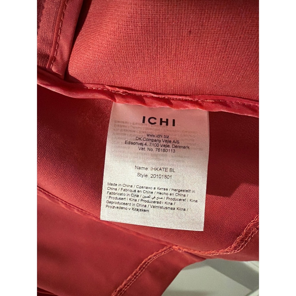 ICHI Kate Knit Blazer Holly Berry Pink Coral Recycled Fiber 20101801 XL NWT - Picture 3 of 6